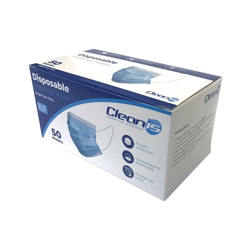 Cleanis-disposable-protective-face-masks-box